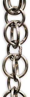 Nutshell Stores Double Loops Rain Chain - Aluminum - 10 Feet
