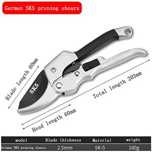 Garden clippers, premium Germany pruners, Work 3 times easier, professional pruning shears, cutting rose, flower, hedge, stem, tree, Sharp gardening scissors, Arthritis weak hand snips (Japanese-1, 1)