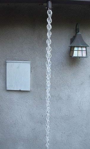Nutshell Stores Double Loops Rain Chain - Aluminum - 18 Feet