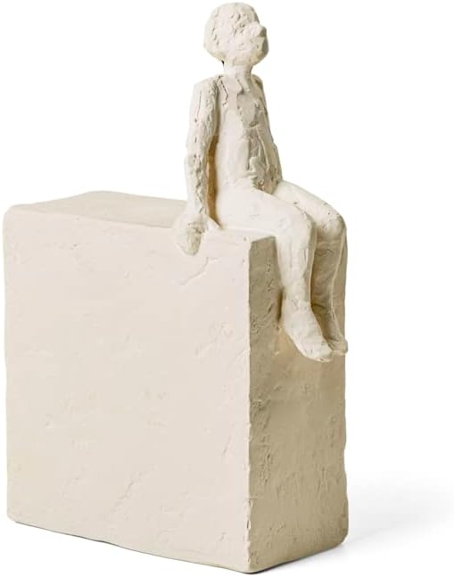 Kahler Astro Virgo Sculpture, White, 8.3" H x 2.8" L