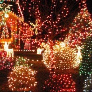 Dazzle Bright Fairy Lights Battery Operated, 20 FT 60 LED Silver Wire Waterproof Battery Operated String Lights, Christmas Decorations for Indoor Outdoor Bedroom Yard Decor, Red