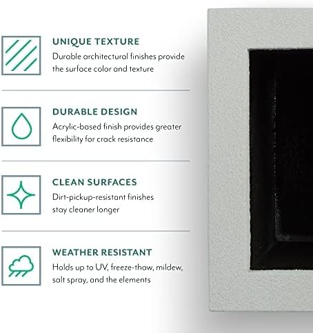 PolyStone Monterray Modern Outdoor/Indoor Square Planter, Lightweight, Heavy Duty, Weather Resistant, Polymer Finish, Commercial Grade and Residential, 23" L x 23" W x 19" H (Slate Gray)