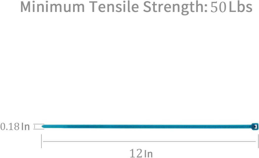 XINGO 1000 PCS Blue Zip Ties 12 Inch, 60 LBS Tensile Strength, Self-Locking Nylon Plastic Nylon PA66 Wire Ties for Indoor and Outdoor Use