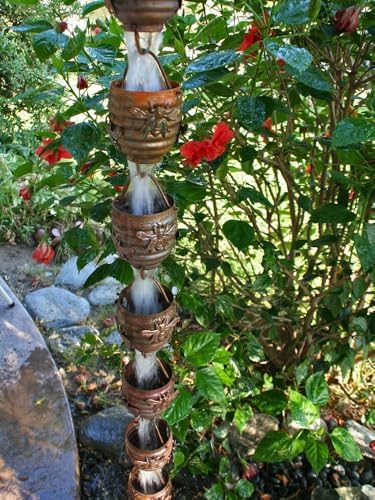 Nutshell Stores Honeybee & Hive Copper Rain Chain - Copper - 15 Feet