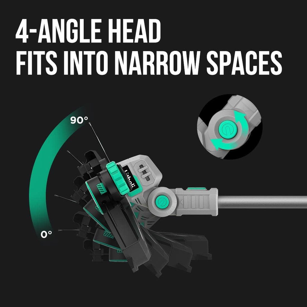 Litheli 12.1 Inch Cordless String Trimmer/Edger, 20V Weed Wacker Eater Battery Powered Grass Trimmer with Auto-Feed for Lawn Trimming/Edging, with 2.0Ah Battery and Charger Included