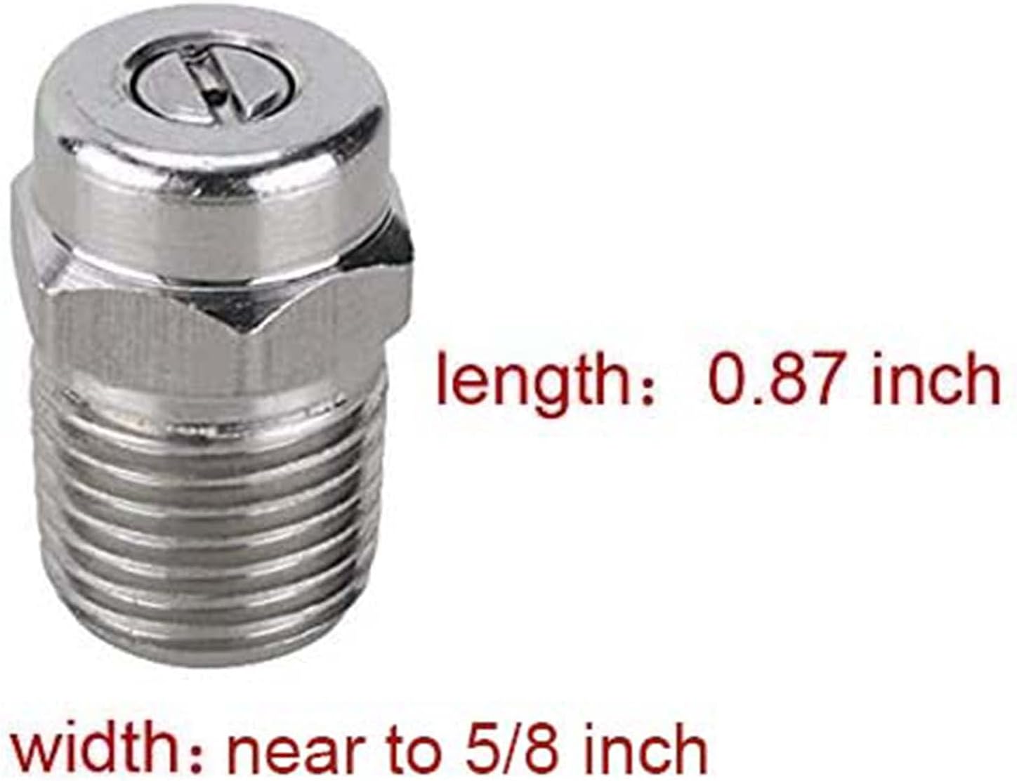 Tool Daily Pressure Washer Nozzle Tips, Replacement for Surface Cleaner, Water Broom and Undercarriage Cleaner, 4000 PSI, 1/4 Inch Male NPT, 25 Degree Silver