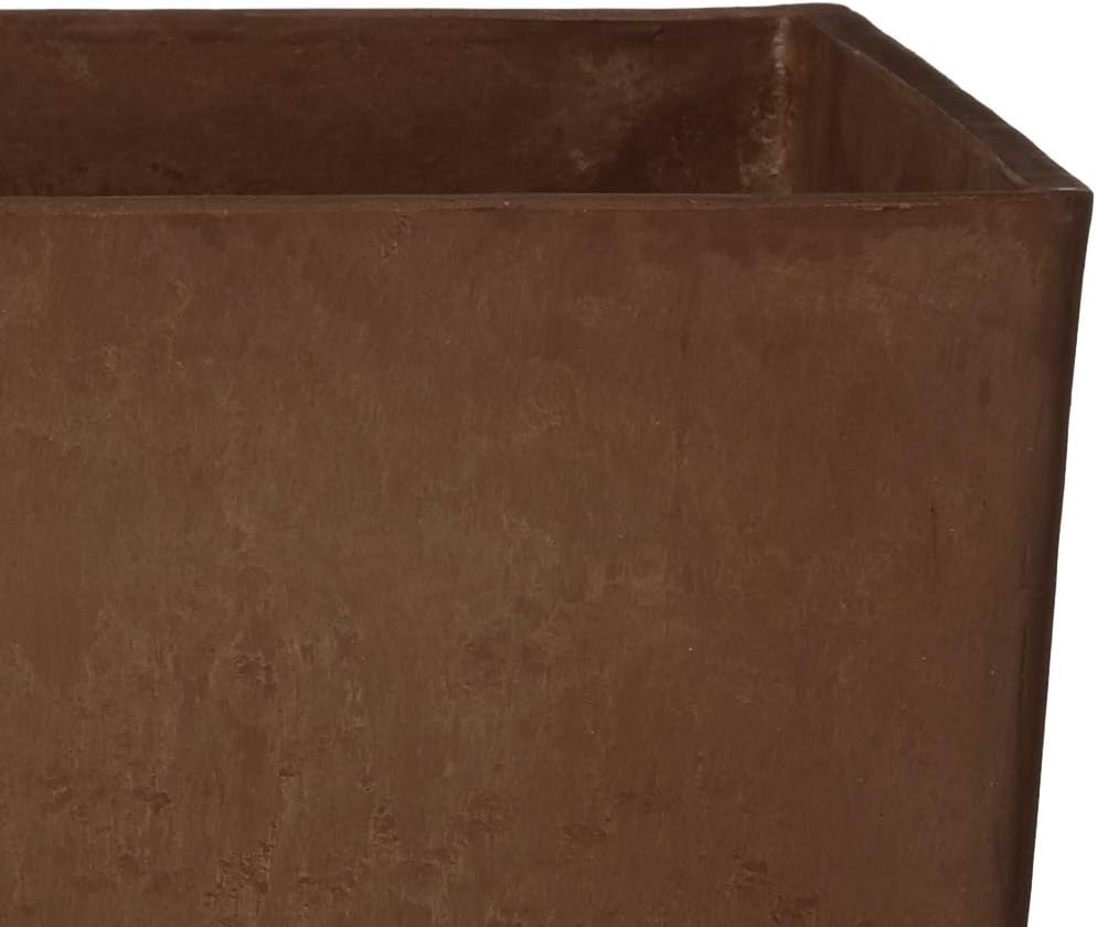 Arcadia Garden Products PSW FS32C Contempo Tall Square Planter, 13 by 13 by 28-Inch, Chocolate
