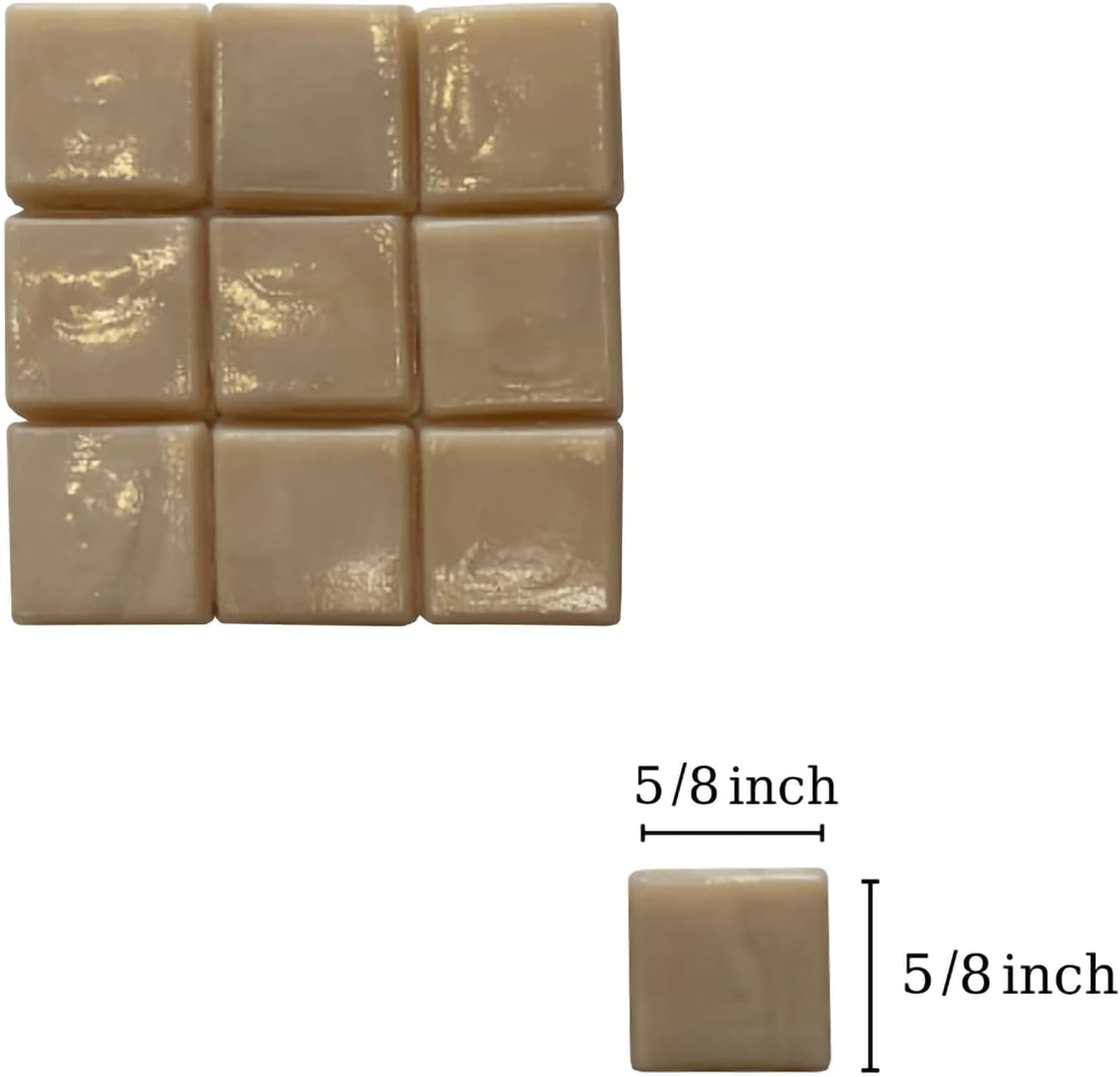 SMEIINIK 1.1lb Bulk Single Iridescent Color Mosaic Tiles for Crafts, Glass Mosaic Pieces for Mosaic Puzzles, Stained Glass Tiles for Mosaic DIY, Mosaic Making Supplies(AJ83+3-23)