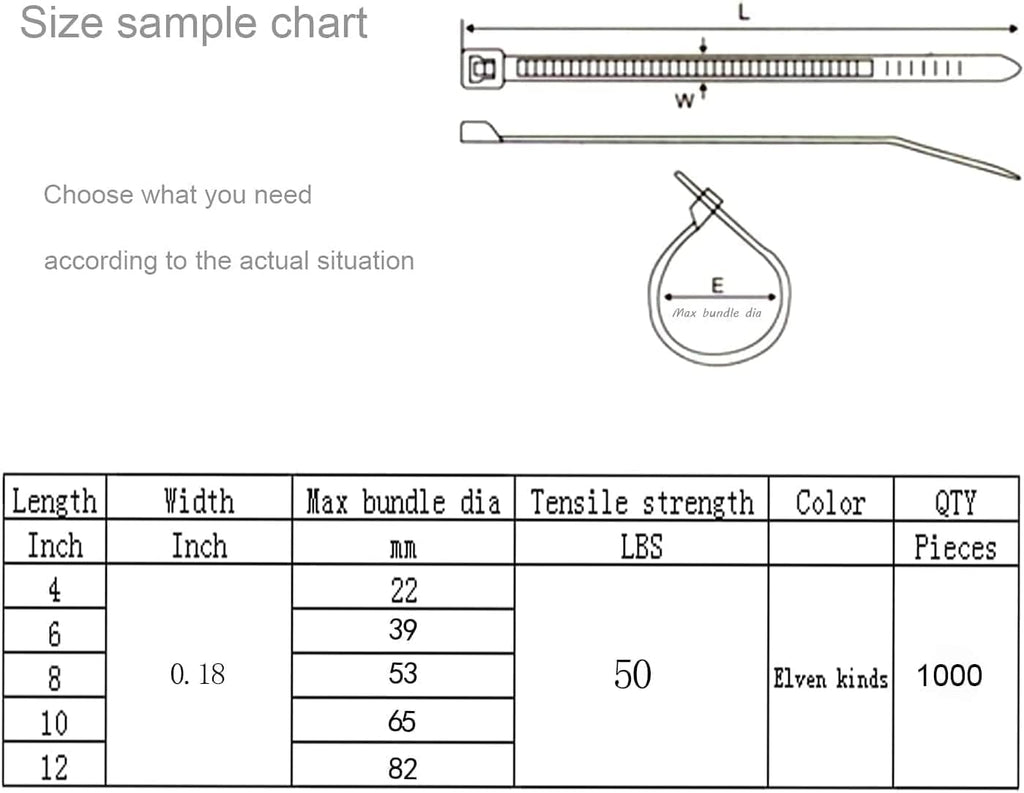 XINGO 1000 PCS Purple Zip Ties 12 Inch, 60 LBS Tensile Strength, Self-Locking Nylon Plastic Nylon PA66 Wire Ties for Indoor and Outdoor Use