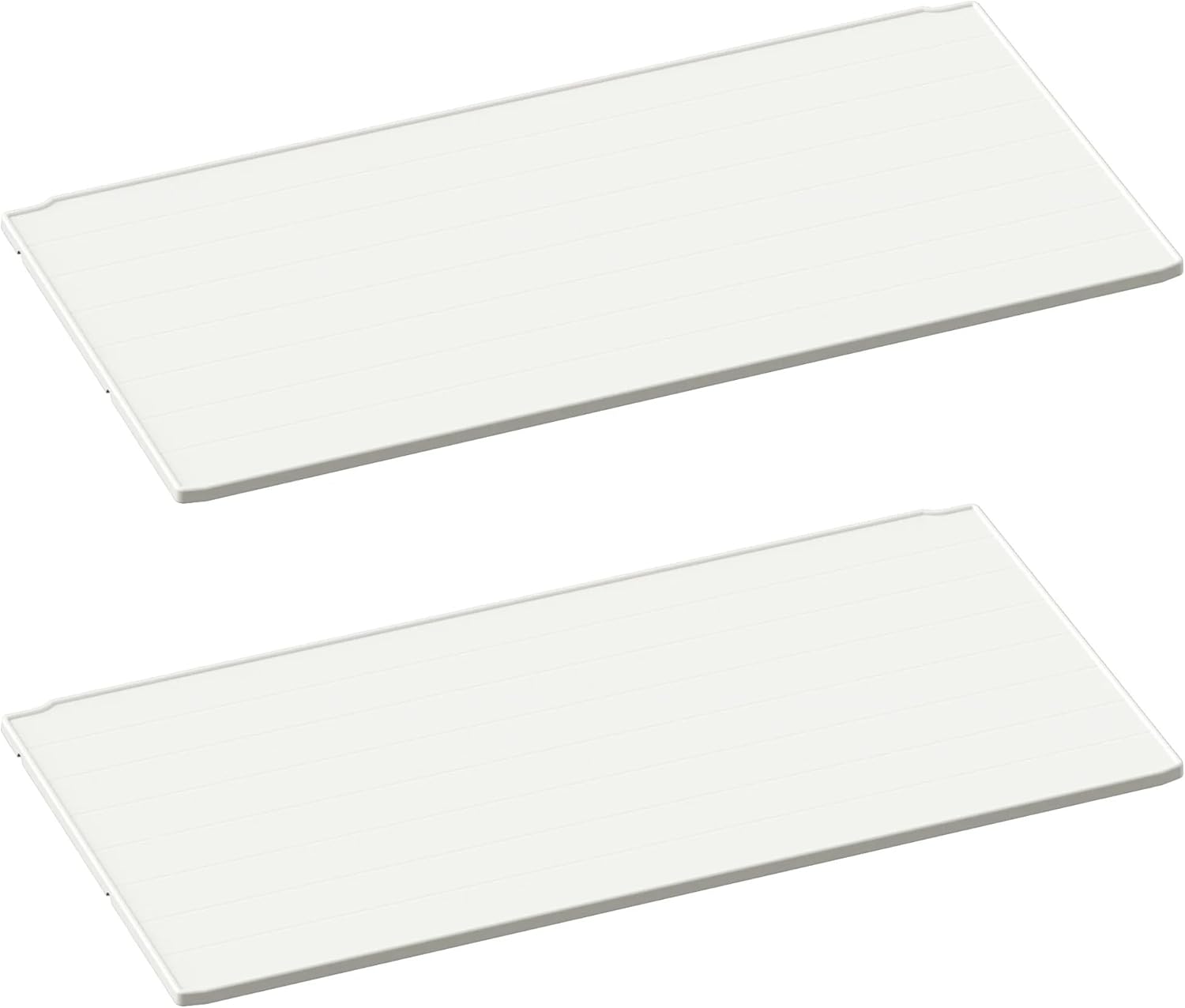 Greesum Shelf of Outdoor Horizontal 27 ft Storage Sheds, for Waterproof and UV Protection 150 Gallon Deck Box, 2 Shelves (Without Shed), White