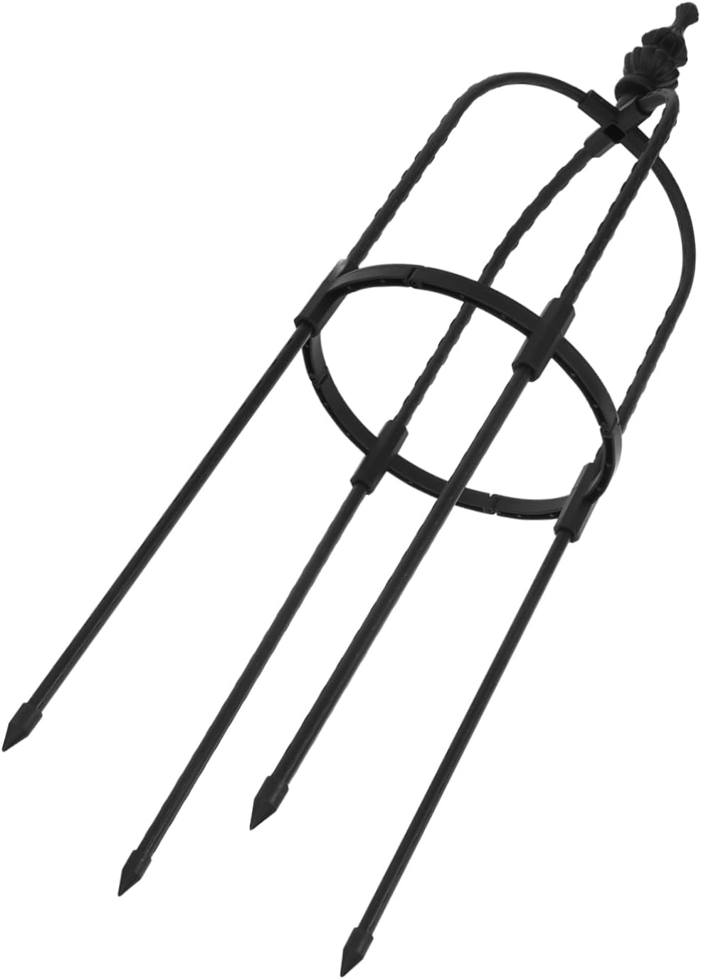 Outdoor Metal Climbing Plant Support Garden Obelisk Trellis Secure Base for Stability