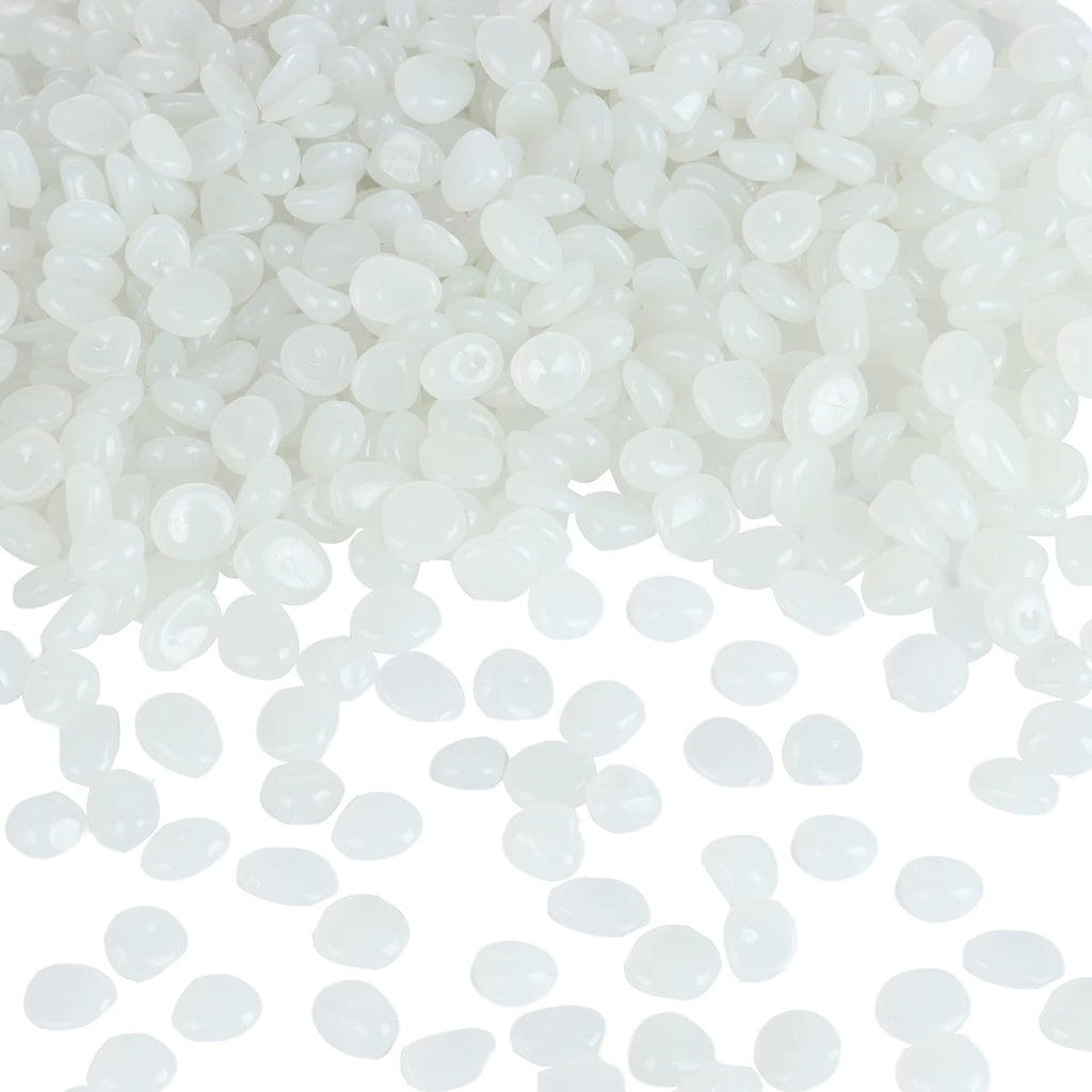 900pcs Glow in The Dark Rocks Outdoor Decorations Stones Small Luminous Pebbles Indoor/Outdoor Decor for Garden Fish Tank Aquarium Planter Walkway - White