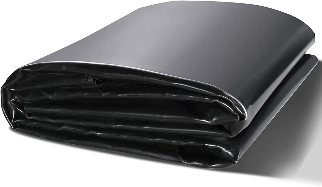 VEVOR 20 x 25 ft Pond Liner, 45 Mil Thickness, Pliable & Durable EPDM Material, Easy Cutting Underlayment for Fish or Koi,Waterfall, Fountains, Water Gardens, Black