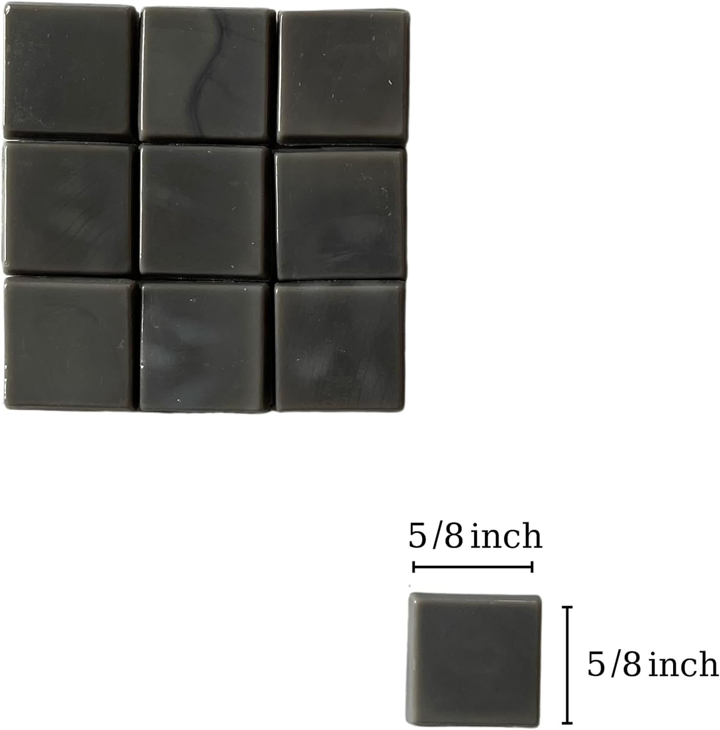 SMEIINIK 1.1lb Bulk Single Iridescent Color Mosaic Tiles for Crafts, Glass Mosaic Pieces for Mosaic Puzzles, Stained Glass Tiles for Mosaic DIY, Mosaic Making Supplies(AJ09-22)