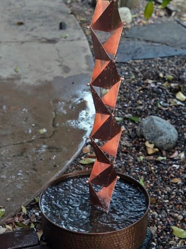 Nutshell Stores Origami Rain Chain - Copper - 19 Feet