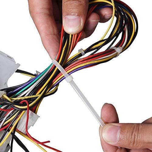 4 Inch Blue Zip Ties (100 Pieces) 18lb Strength, Nylon Cable Wire Ties