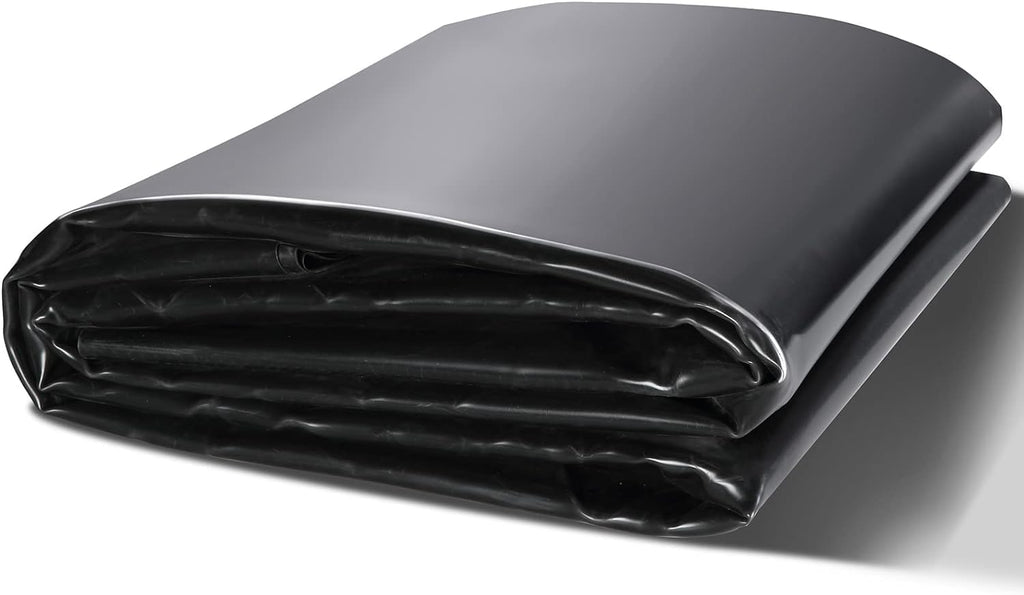VEVOR 10 x 15 ft Pond Liner, 45 Mil Thickness, Pliable & Durable EPDM Material, Easy Cutting Underlayment for Fish or Koi,Waterfall, Fountains, Water Gardens, Black