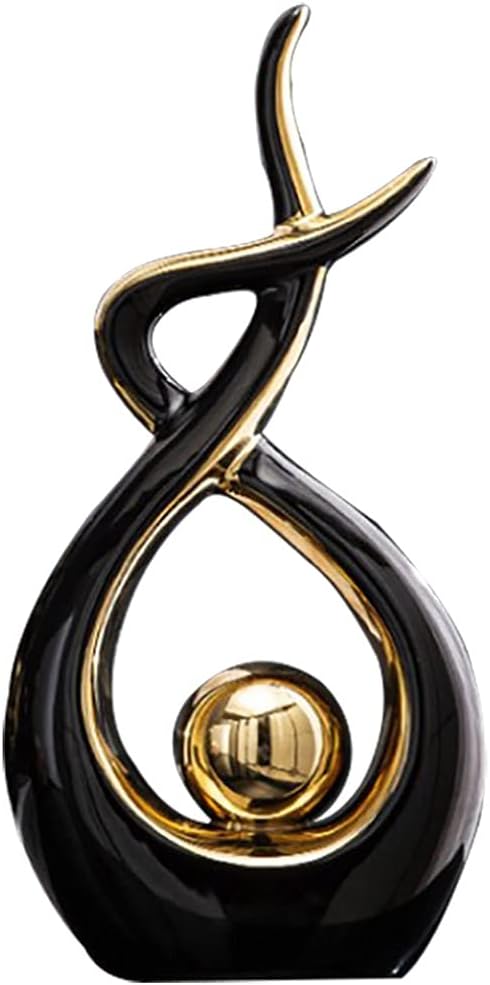 Norrclp Home Decor Modern Abstract Art Ceramic Statue Table Decorations for Dining Room Living Room Office Centerpiece