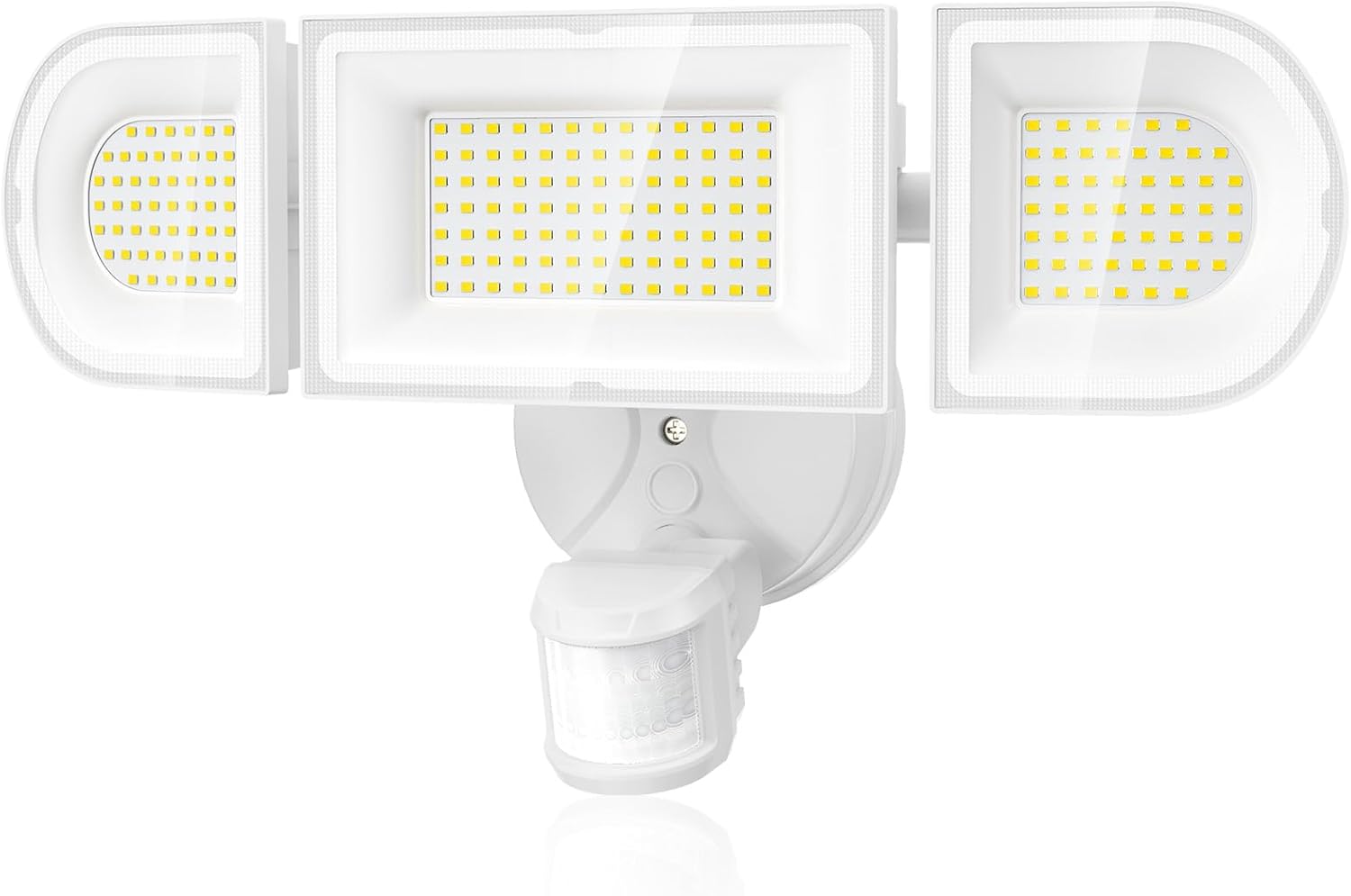 Olafus 180W Motion Sensor Outdoor Lights, 18000lm Dusk to Dawn LED Flood Lights Outdoor Wired, 6500K Daylight Motion Lights for Outside, IP65 Waterproof Exterior Security Light, White