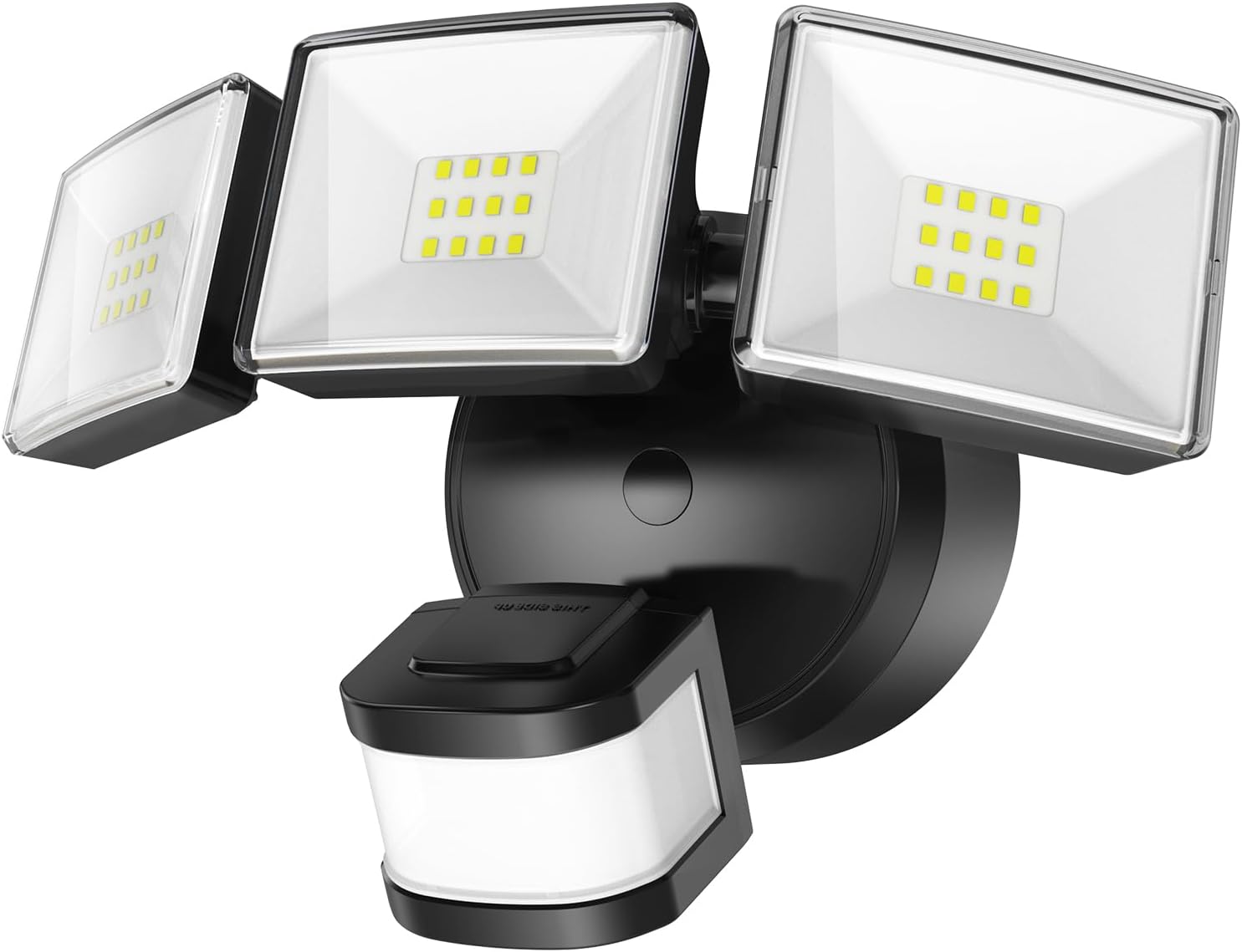 OREiN 3500LM/26W Flood Lights Outdoor, 240°/40FT Big Motion Sensor Outdoor Lights Dusk to Dawn Security Lights IP65 Waterproof 3 Modes for Outside 3500SQ.FT Front Door, Garage, Black (Hardwired)