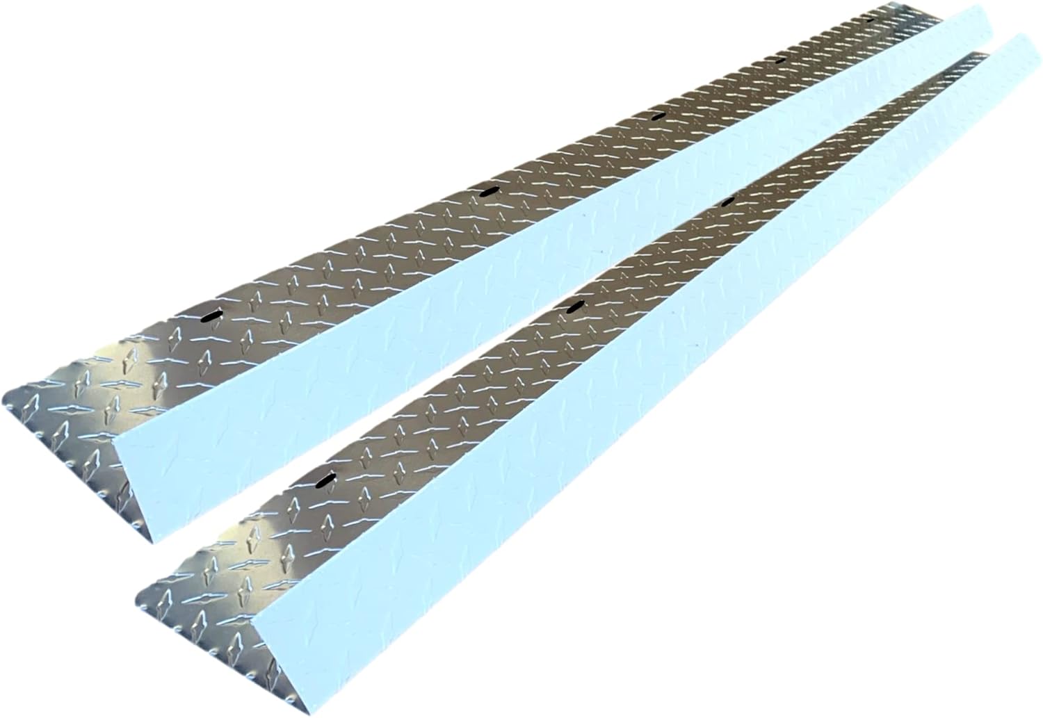 Eagle 1-26 Gauge 5 Foot Rain Diverter - Nails and Instructions Included (Mill Finish Aluminum, Copper, Galvanized, Stainless Steel & More) (2, Aluminum Diamond Plate - White)