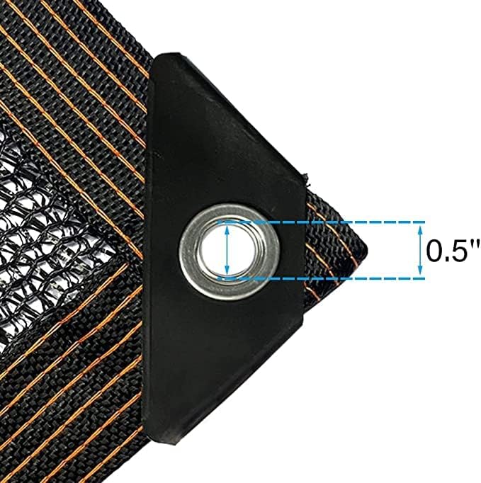 winemana 40% Black Shade Cloth, 20 x 30 FT Durable Mesh Tarp with Grommets, Resistant Garden Sun Shade Netting, Shading Antifreezing for Pergola, Greenhouse, Plants Growing, Chicken Coop