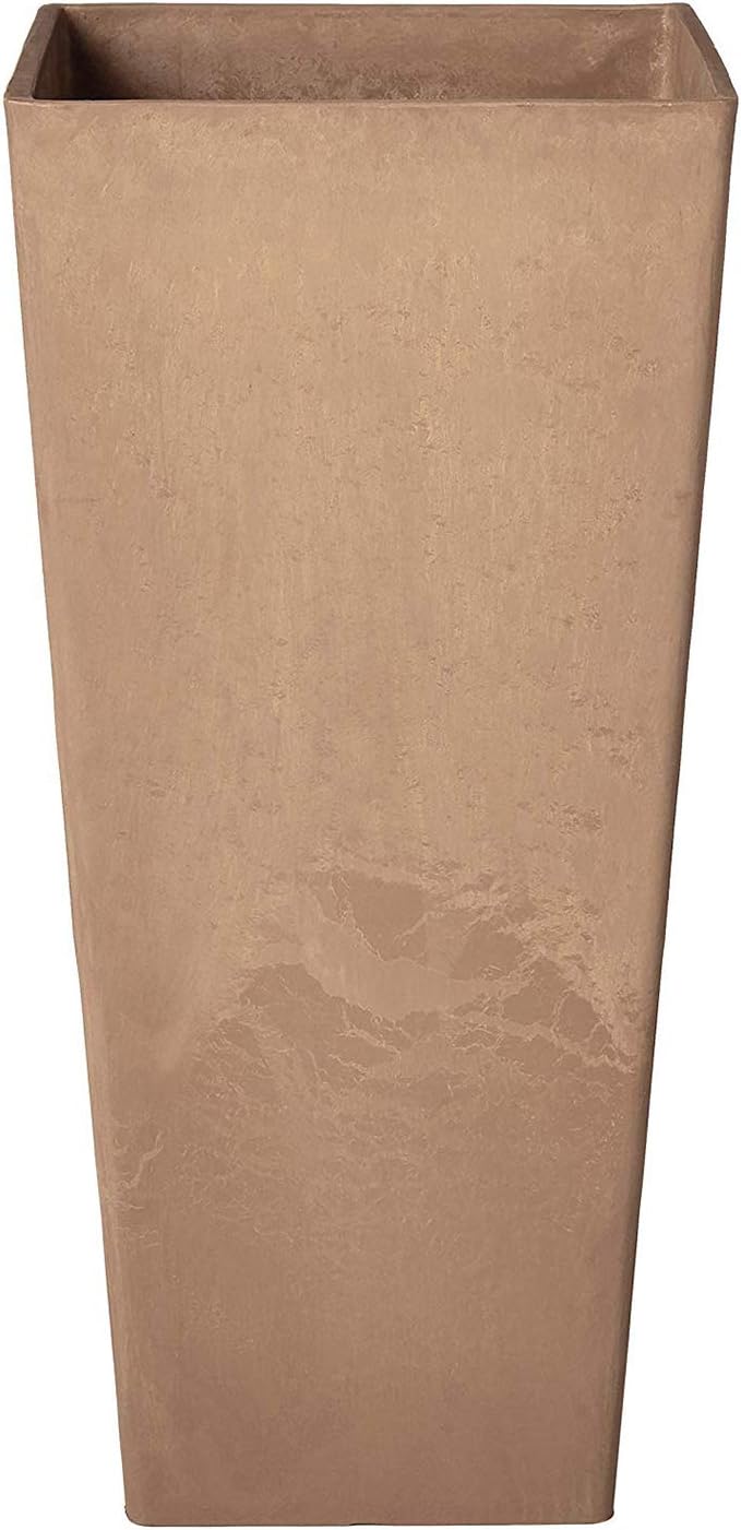 Arcadia Garden Products PSW FS32TP Contempo Tall Square Planter, 13 by 13 by 28-Inch