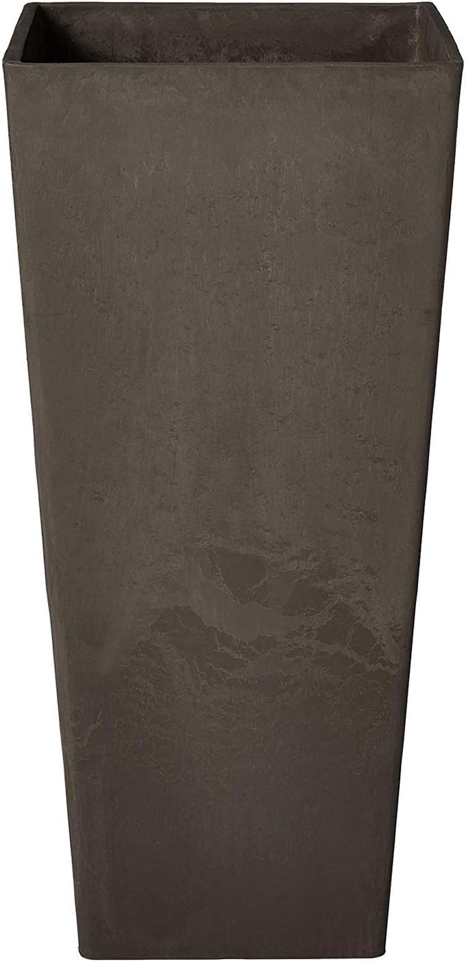 Arcadia Garden Products PSW FS32DC Contempo Tall Square Planter, 13 by 13 by 28-Inch
