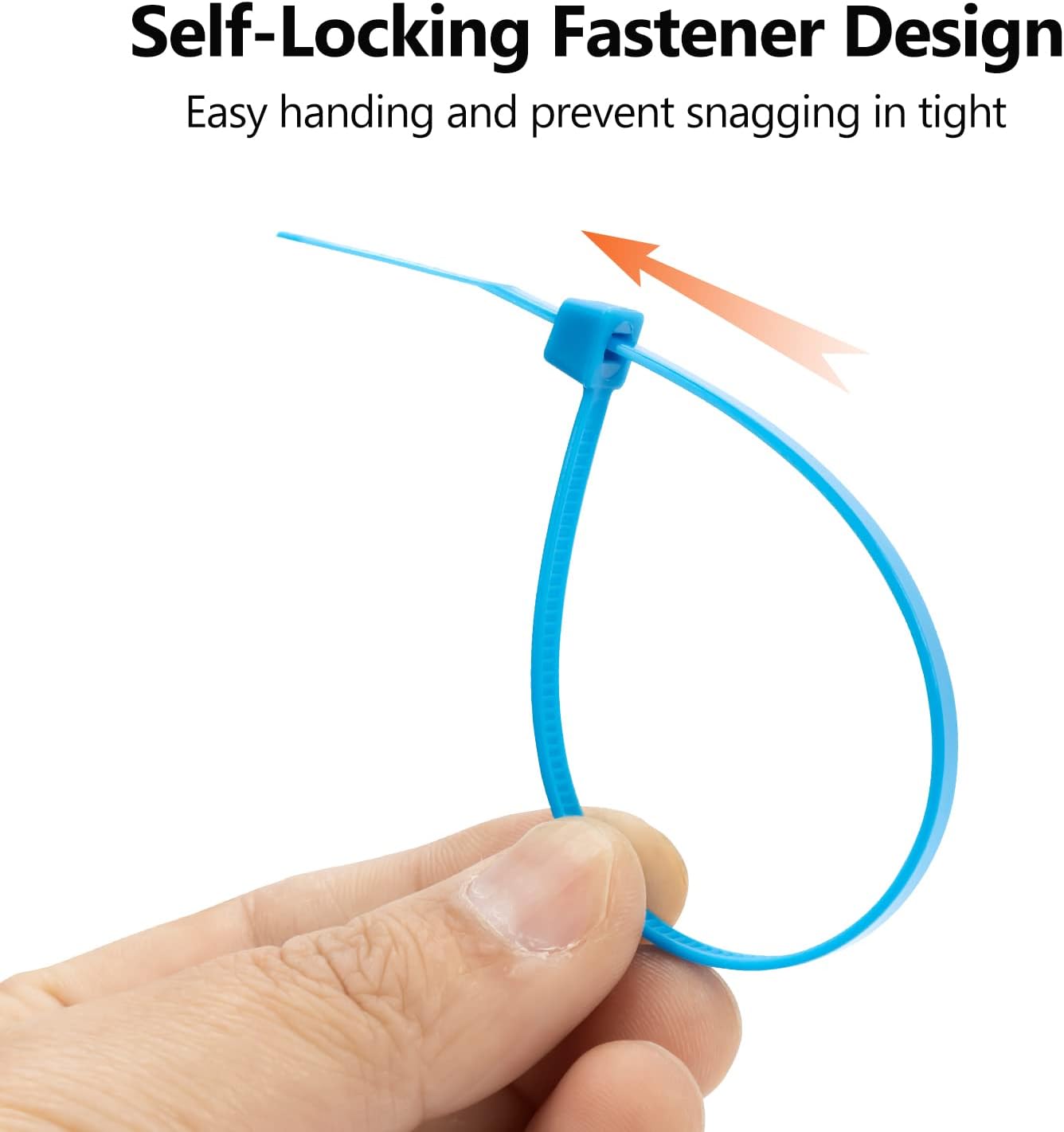 XINGO 100PCS Cable Zip Ties Heavy Duty, Premium Nylon Plastic Wire Ties with 50 Pounds Tensile Strength, Self-Locking Black Nylon Zip Ties for Indoor and Outdoor (14 inch, Gold)