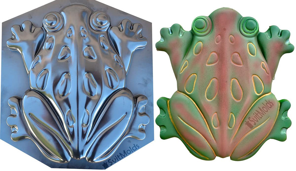 SvitMolds Concrete Mold DIY Frog Stepping Stone Mould Concrete Cement Mould ABC Plastic Toad Animal Garden and Yard Decor Garden Path Walkway (1, S68)