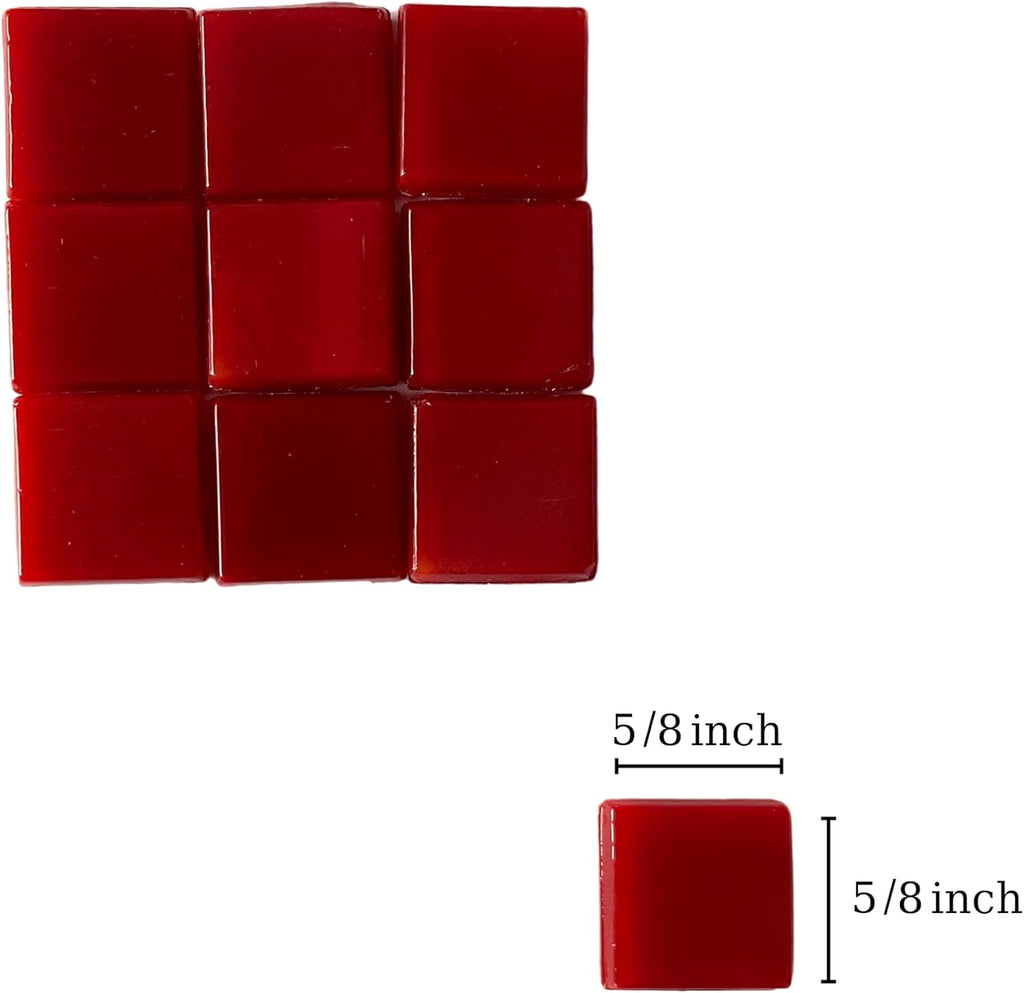 SMEIINIK 1.1lb Bulk Single Iridescent Color Mosaic Tiles for Crafts, Glass Mosaic Pieces for Mosaic Puzzles, Stained Glass Tiles for Mosaic DIY, Mosaic Making Supplies(AJ97-37)