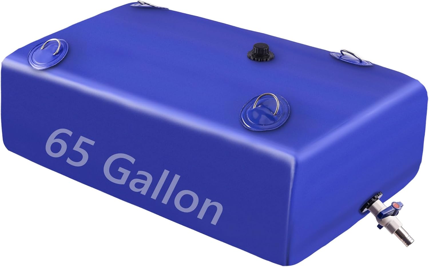 Water Tank, 65 Gallon Water Storage Bladder, Foldable Portable Water Storage, Large Water Storage Containers with 3/4" PVC Spigot and Hose Kit for Camping, Garden, Emergency Water Bag