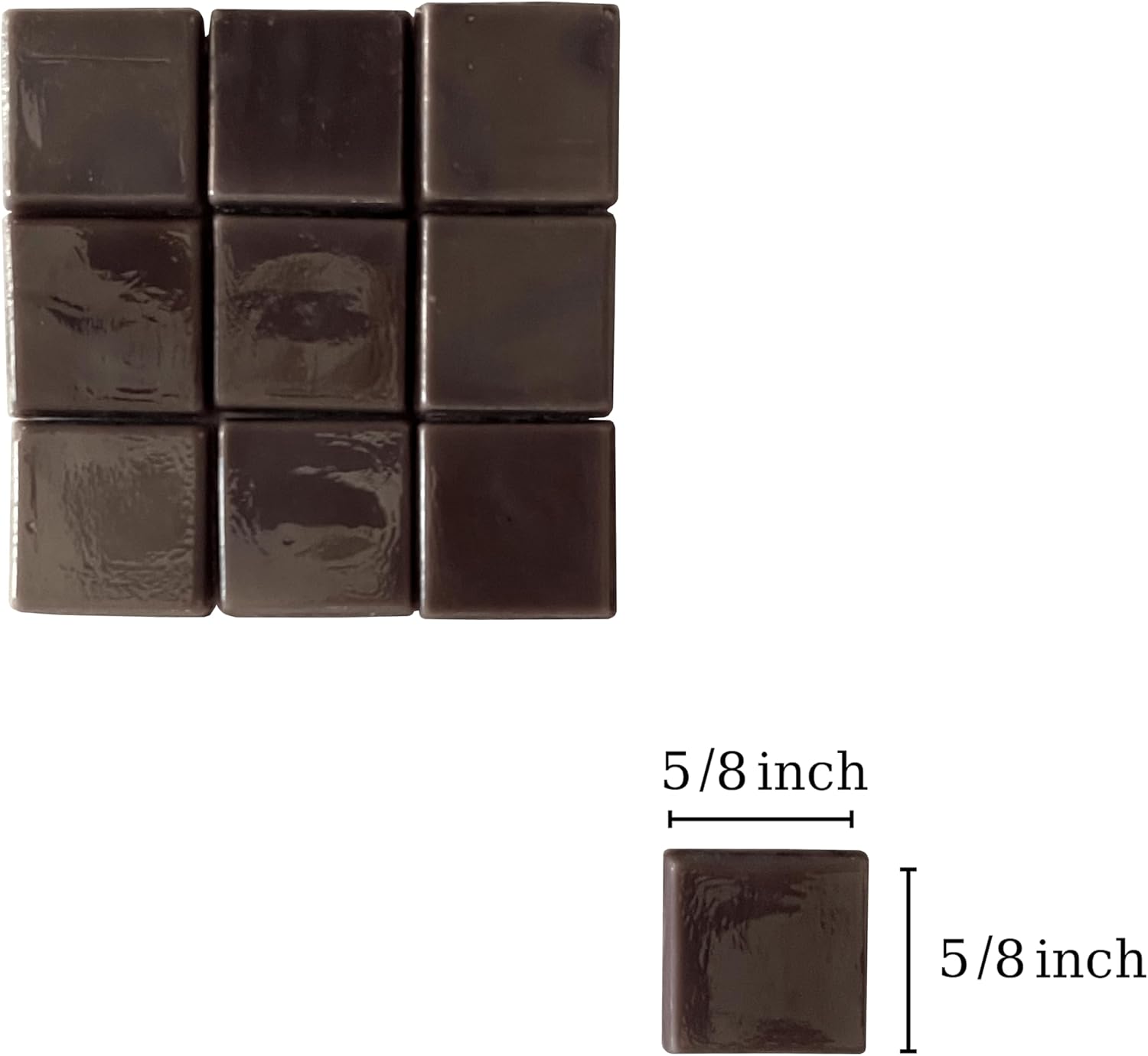 SMEIINIK 1.1lb Bulk Single Iridescent Color Mosaic Tiles for Crafts, Glass Mosaic Pieces for Mosaic Puzzles, Stained Glass Tiles for Mosaic DIY, Mosaic Making Supplies(AJ45-26)