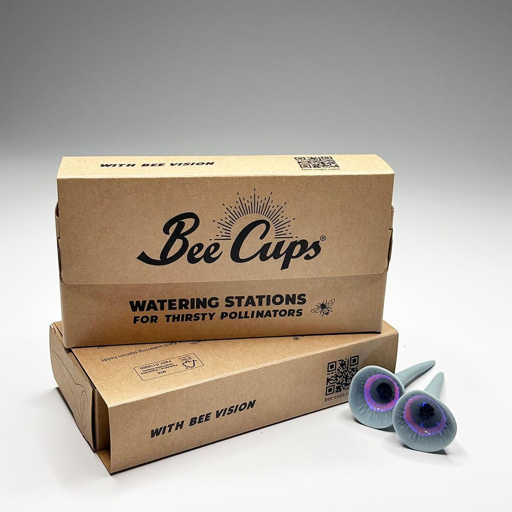 5 Pack, Bee Watering Station, 100% Handmade from Porcelain, Bee and Butterfly Feeder for Garden, Outdoor Feeder for Thirsty Pollinators, Plastic Free, Pollinator Attracting Glaze (5, Agave)