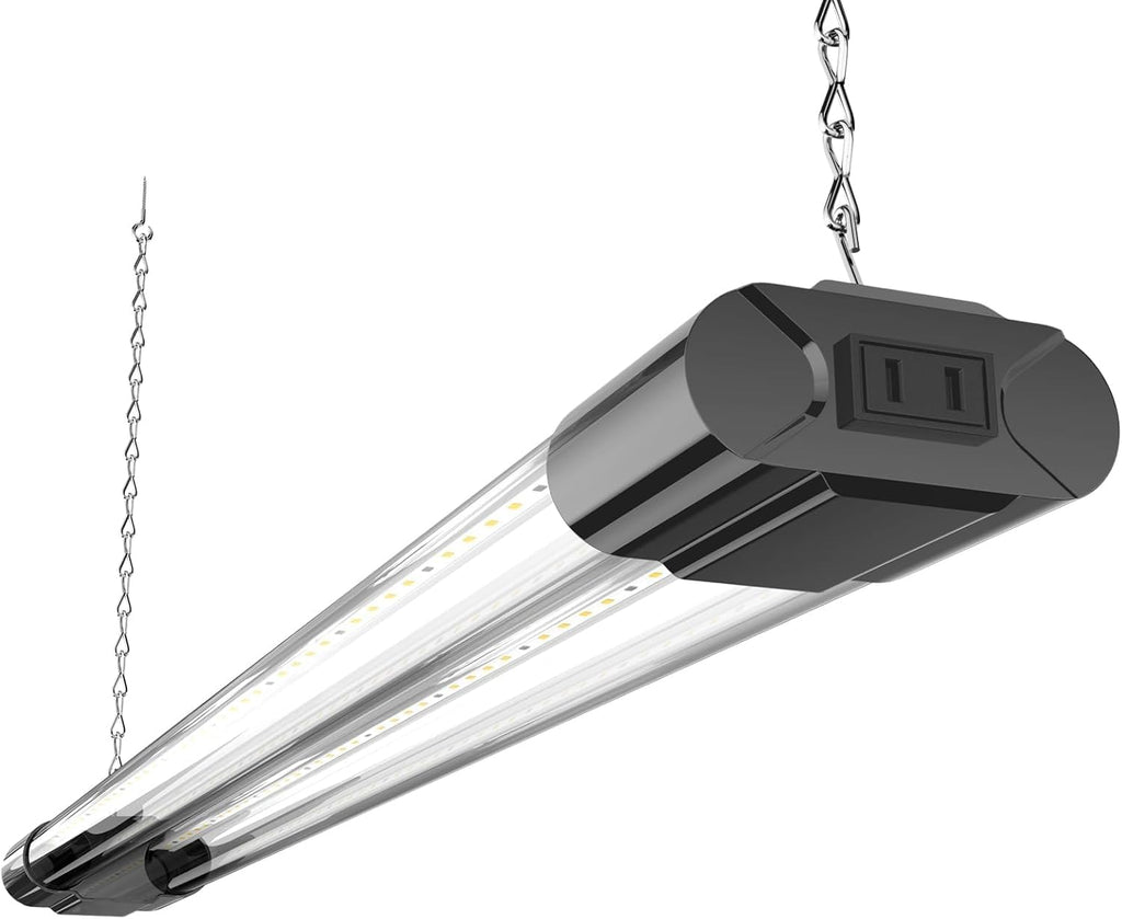 BBOUNDER 2ft LED Grow Light, Sunlike Full Spectrum Integrated Plant Light for Hydroponic Indoor Seedling Veg and Flower, Plug in Plant Light with On/Off Switch