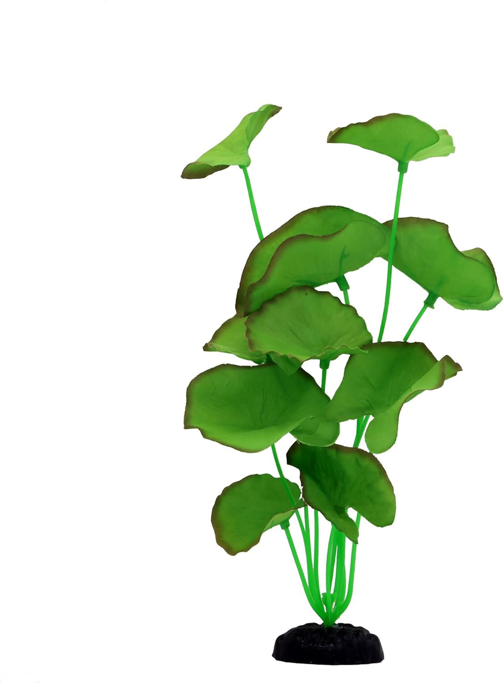 2-Pack 12 Inch Aquarium Silk Aquarium Plants, Artificial Plastic Plant for Small Tank, Goldfish, Fish Hides (Green B, 12 Inch)