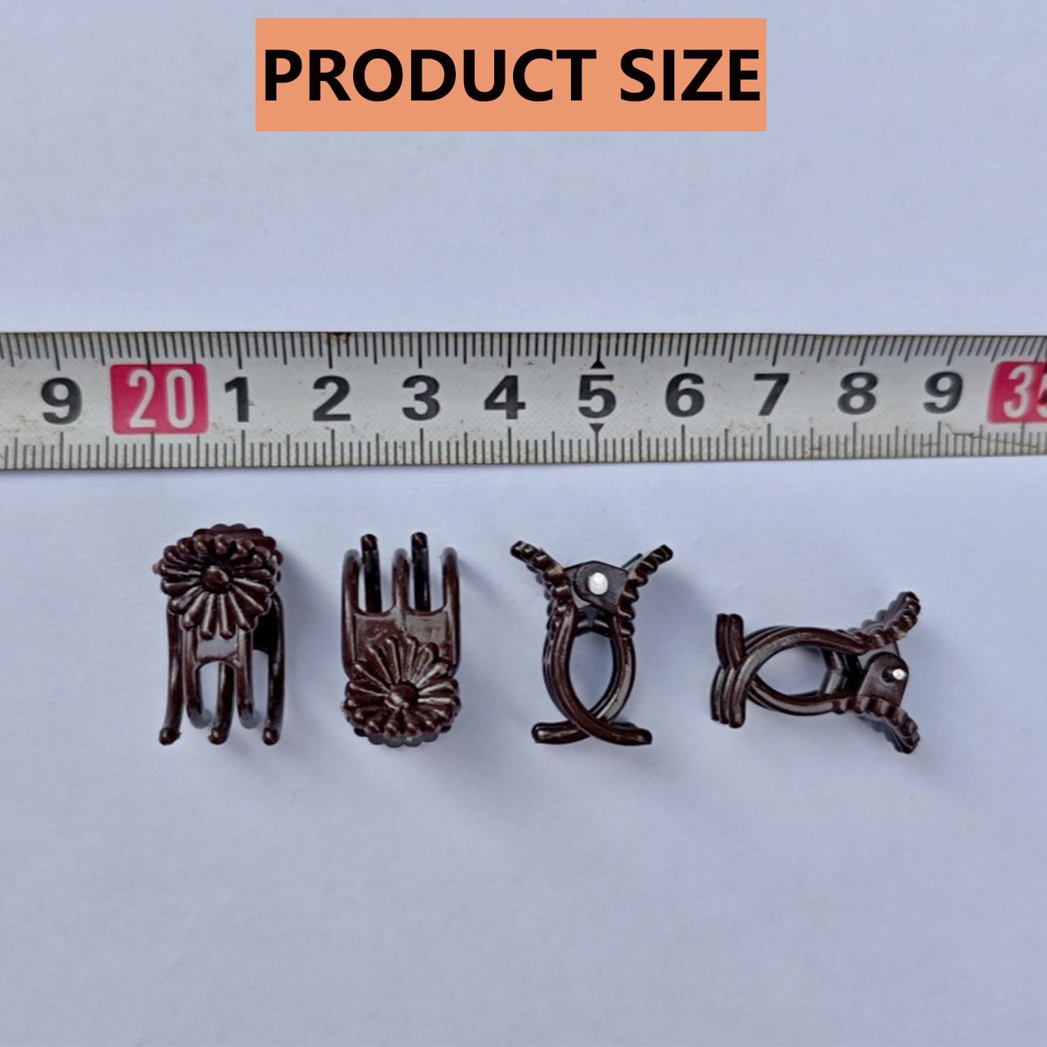 100Pcs Large Plant Clip,Daisy Garden Flower Plant Clip,for Orchids Vine Clip Support Stem Vine Upright Growth (Brown)