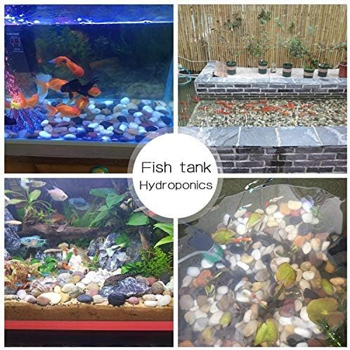 Voulosimi 12 LBS River Rock Stones, Natural Decorative Polished Mixed Pebbles Gravel,Outdoor Decorative Stones for Plant Aquariums, Landscaping, Vase Fillers