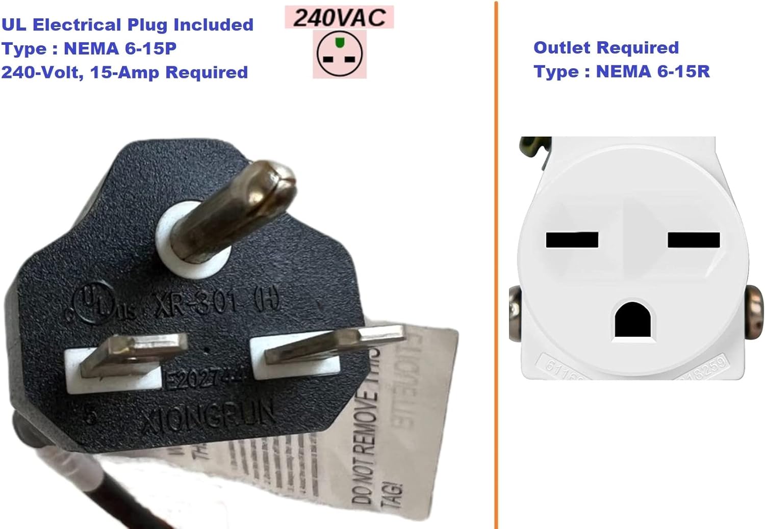 Dr. Infrared Heater 10,260 BTU Infrared Heater, Indoor and Outdoor Heater for Patio, Garage, Commercial & Residential, 3000W, 220-240V with Remote, Black