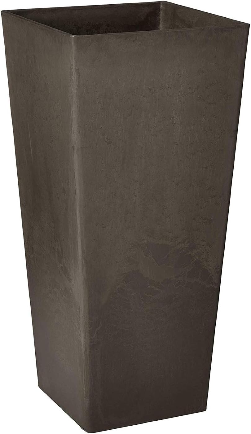 Arcadia Garden Products PSW FS32DC Contempo Tall Square Planter, 13 by 13 by 28-Inch