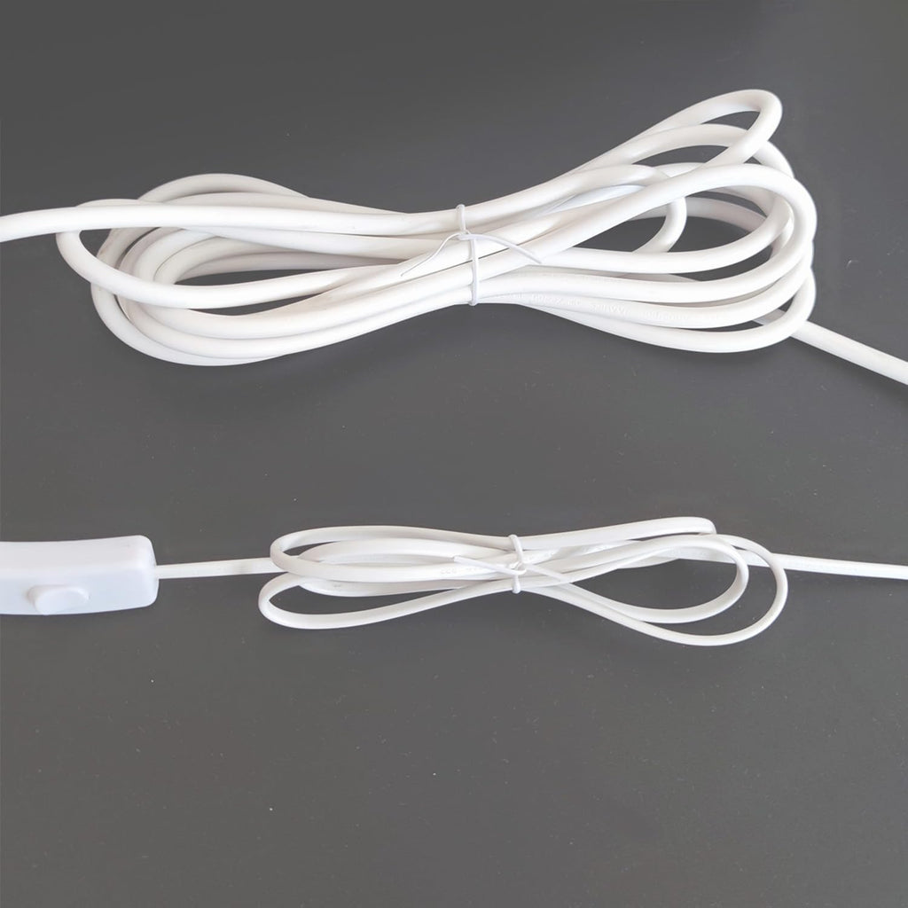 1000 pcs 8 inch White Cable Twist Ties Plastic Twist Ties with Rugged Metal Innercores Reusable Fastening Cable Cord Wire Ties