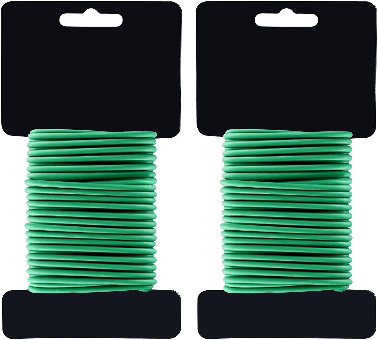 (2 Reel) Soft Plant Ties, Garden Ties TPR Flexible Durable Heavy Duty Twist Wire for Twine Tomatos Branches Vines and Tying Up Cable Wires (Green)(φ3.5mm，26feet)