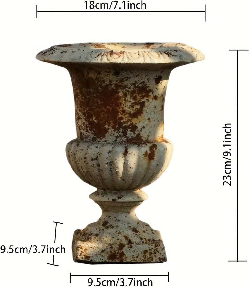 9 inch Retro Flower Pots Outdoor Planters Indoor Decor - Vintage Pots Tree Planter for Outdoors Patio,Garden,Indoor Vase for Office Livingroom Shelf Decor