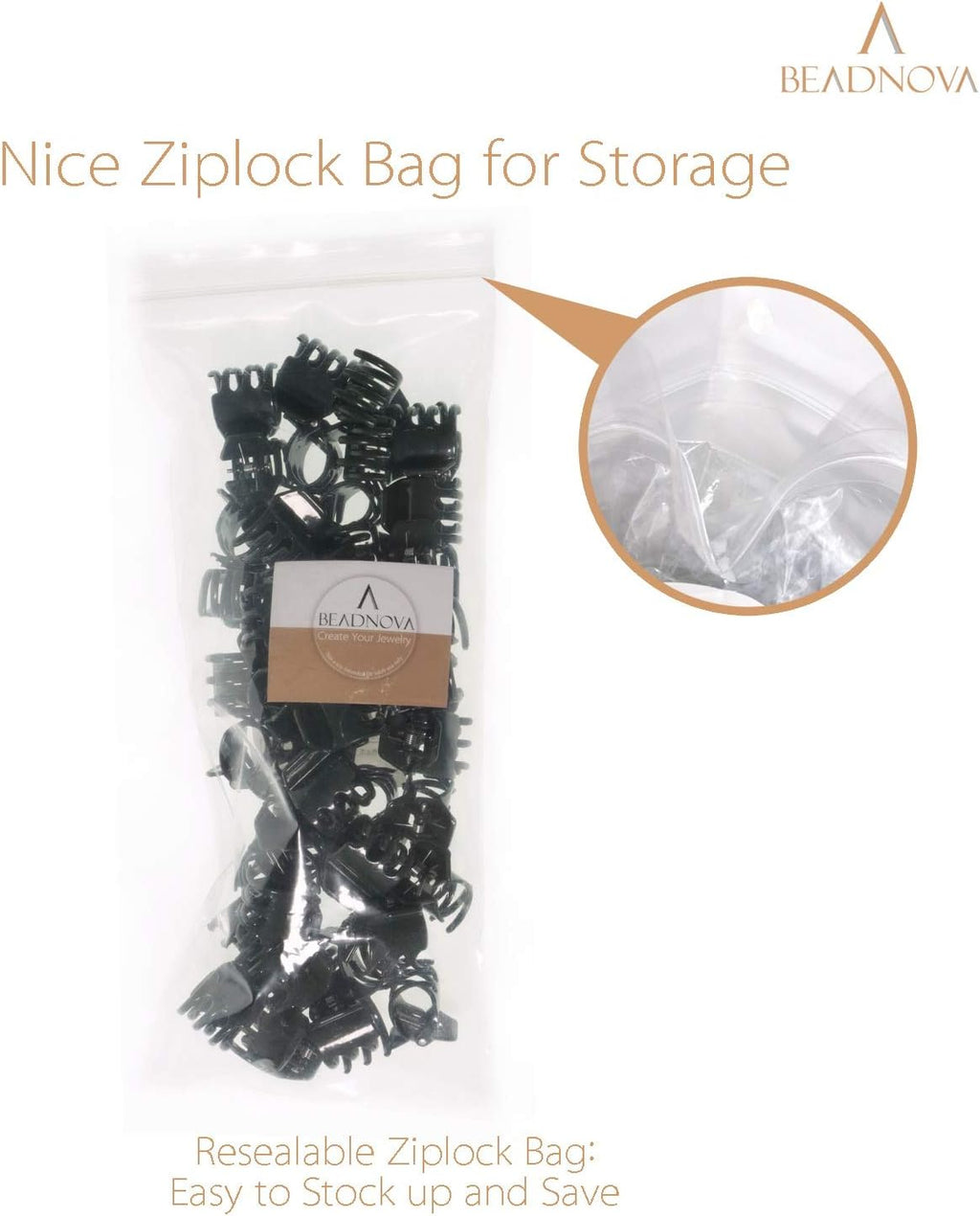 BEADNOVA Plant Clips 50Pcs Large Orchid Clips for Orchid Support Plant Support Flower Vine (2cm, 50PCS)