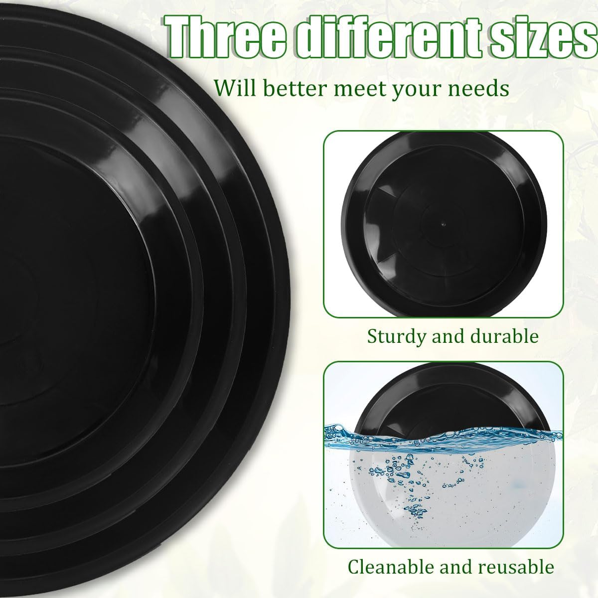 Reusable Mold Tray for Stepping Stone 3 Size Soft PlasticCement Molds for Concrete and Stained Glass Round