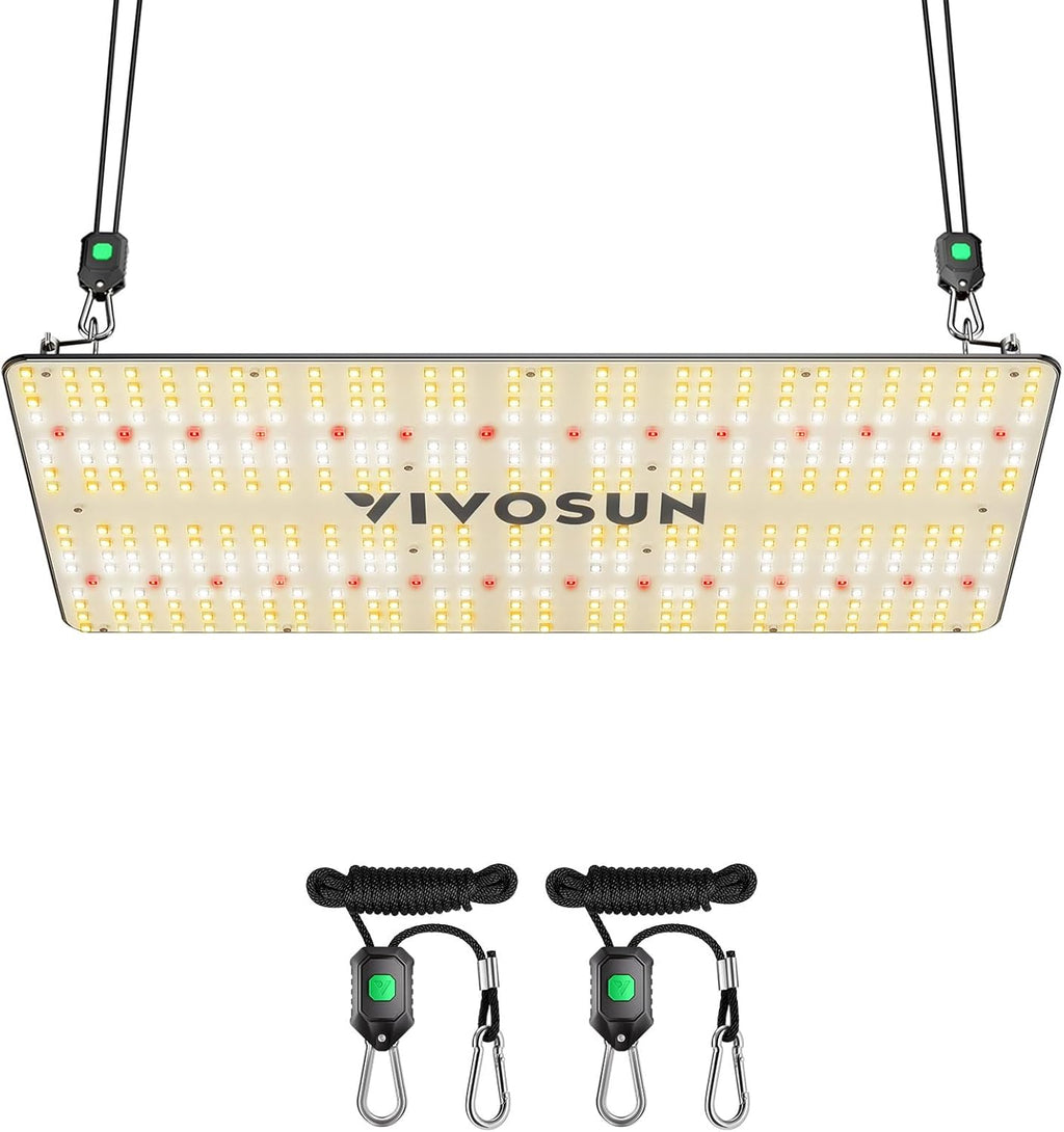 VIVOSUN VS2000 LED Grow Light with Full Spectrum Diodes & Brand Driver Dimmable Lights Sunlike for Seedling Veg & Bloom Plant Grow Lamps for 2x4/3x3 Grow Tent