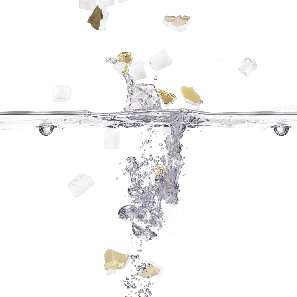 Mr. Fireglass 10 Pounds Fire Glass - 1/2 Inch High Luster Reflective Tempered Glass Rocks for Fireplace Fire Pit Table and Landscaping, Gold