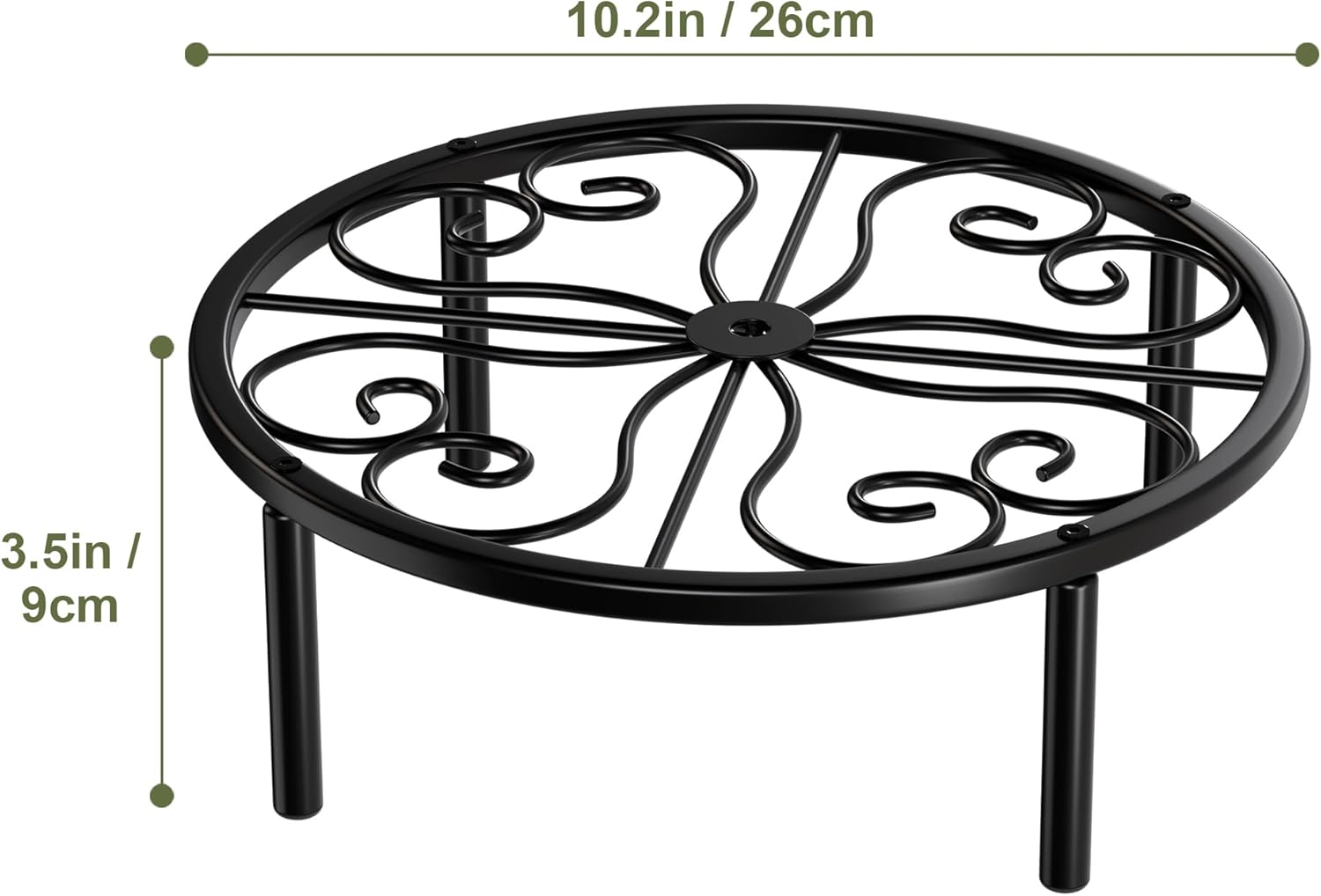 Plant Stand Plant Holder - Short Flower Stand for Garden Courtyard, Heavy Duty Plant Rack for Multiple Plant Indoor or Outdoor.