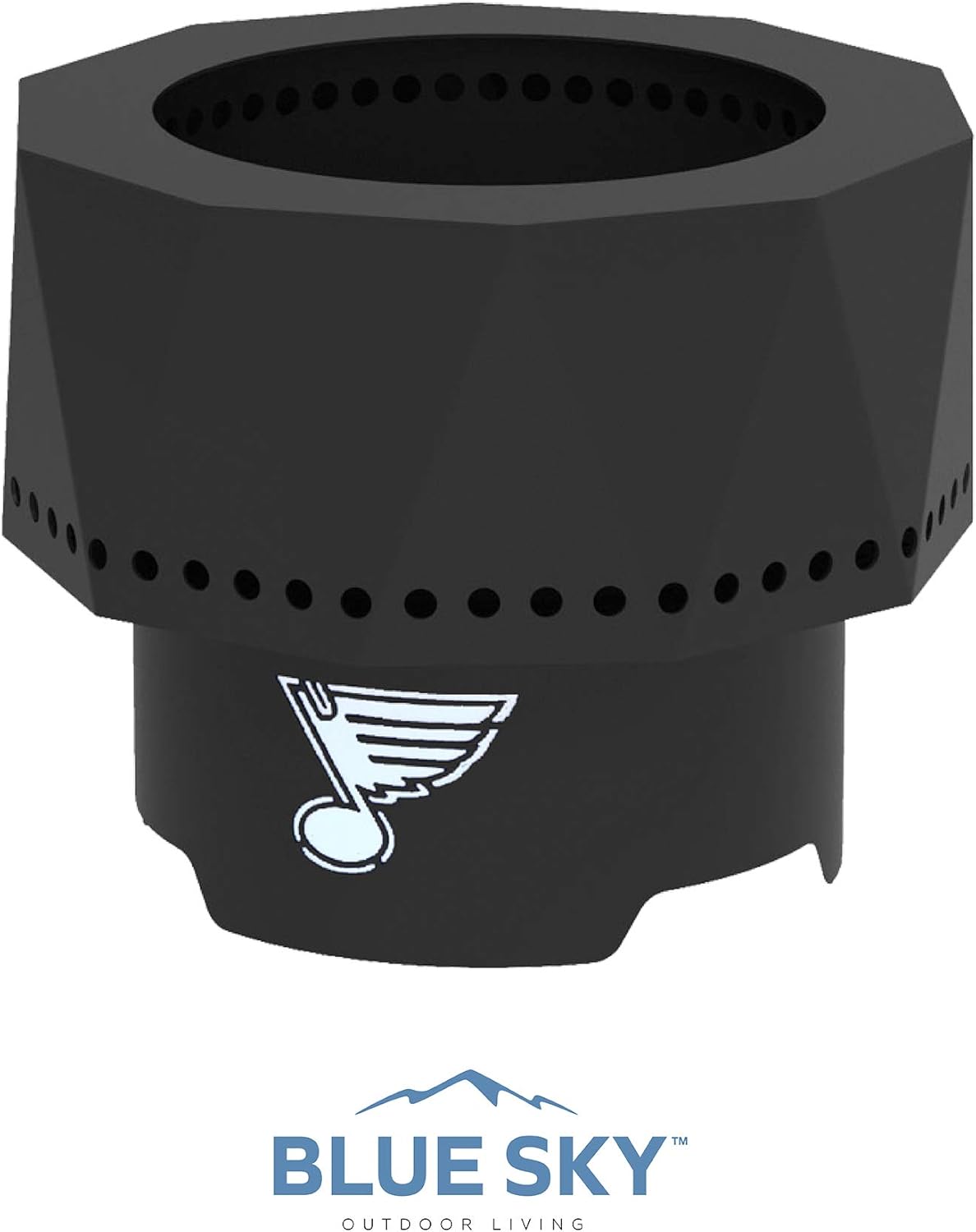 Blue Sky Outdoor Living NHL Los Angeles Kings Ridge Portable Steel Smokeless Fire Pit with Carrying Bag, Firewood and/or Wood Pellet Burning