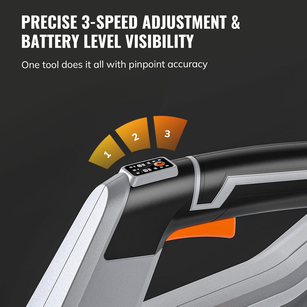 Keenstone Leaf Blower, Cordless Leaf Blowers Max 620-CFM 120-MPH with 2 * 4000mAh Batteries and 2*Fast Chargers, Lightweight Leaf Blower Cordless with 3 Speed Modes for Patio, Lawn, Yard, Leaves 40V